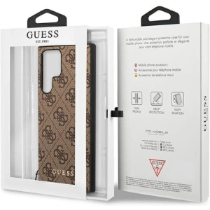 Buy Guess GUHCS23LGF4GBR Samsung Galaxy S23 Ultra brown hardcase 4G Charms Collection - GUE2367 - {ean13} - Home Screen Store Europe