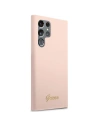 Kup Etui Guess GUHCS23LLSLMGPP Samsung Galaxy S23 Ultra różowy/pink hardcase Silicone Script Metal Logo - GUE2369 - {ean13} - Sklep Home Screen