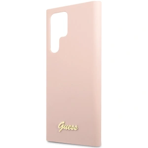 Kup Etui Guess GUHCS23LLSLMGPP Samsung Galaxy S23 Ultra růžový/pink hardcase Silicone Script Metal Logo - GUE2369 - {ean13} - Sklep Home Screen