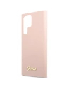 Kup Etui Guess GUHCS23LLSLMGPP Samsung Galaxy S23 Ultra różowy/pink hardcase Silicone Script Metal Logo - GUE2369 - {ean13} - Sklep Home Screen