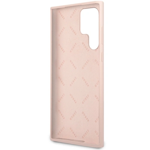 Kup Etui Guess GUHCS23LLSLMGPP Samsung Galaxy S23 Ultra różowy/pink hardcase Silicone Script Metal Logo - GUE2369 - {ean13} - Sklep Home Screen
