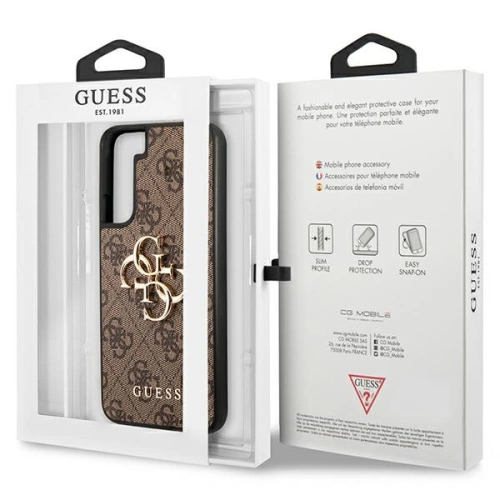 Kup Etui Guess GUHCS23M4GMGBR Samsung Galaxy S23+ Plus brązowy/brown hardcase 4G Big Metal Logo - GUE2370 - {ean13} - Sklep Home Screen