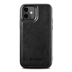 Kup Etui iCarer Leather Oil Wax Apple iPhone 12 mini czarny - ICR261 - {ean13} - Sklep Home Screen