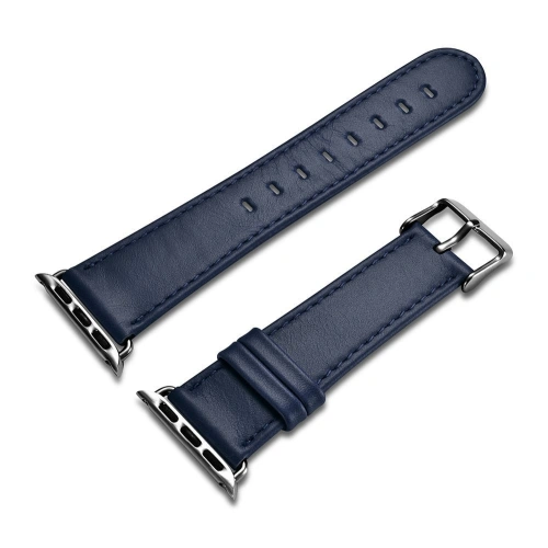 Kup Pasek iCarer Leather Vintage Apple Watch 4/5/6/7/SE/8/9/10 40/41/42mm sötétkék - ICR262 - {ean13} - Sklep Home Screen