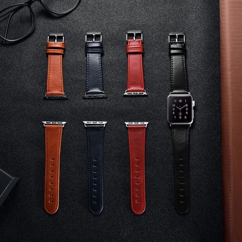 Kup Pasek iCarer Leather Vintage Apple Watch 4/5/6/7/SE/8/9/10 40/41/42mm sötétkék - ICR262 - {ean13} - Sklep Home Screen