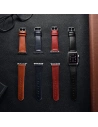 Kup iCarer Leder Vintage Apple Watch 4/5/6/7/SE/8/9/10 40/41/42mm dunkelblau - ICR262 - {ean13} - Sklep Home Screen