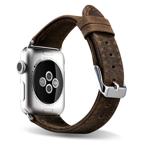 Kup Pasek iCarer Bőr Crazy Horse Apple Watch 4/5/6/7/SE/8/9/10 40/41/42mm barna - ICR263 - {ean13} - Sklep Home Screen