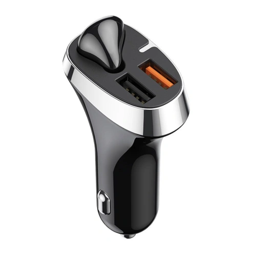 Kup Auto-Ladegerät Joyroom 2x USB + Bluetooth-Headset 5.0 30W 2.1 A Quick Charge 3.0 schwarz (JR-CP2) - JYR561 - {ean13} - Sklep Home Screen