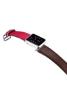 Kup Pasek iCarer din piele Apple Watch 4/5/6/7/SE/8/9/Ultra 44/45/49mm roz-brună. - ICR265 - {ean13} - Sklep Home Screen