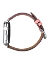 Kup Pasek iCarer din piele Apple Watch 4/5/6/7/SE/8/9/Ultra 44/45/49mm roz-brună. - ICR265 - {ean13} - Sklep Home Screen