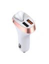 Joyroom car charger 2x USB + earphone Bluetooth 5.0 30W 2.1A Quick Charge 3.0  white (JR-CP2)