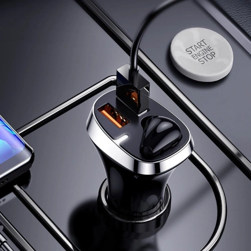 Kup Auto-Ladegerät Joyroom 2x USB + Bluetooth-Headset 5.0 30W 2.1 A Quick Charge 3.0 weiß (JR-CP2) - JYR562 - {ean13} - Sklep Home Screen
