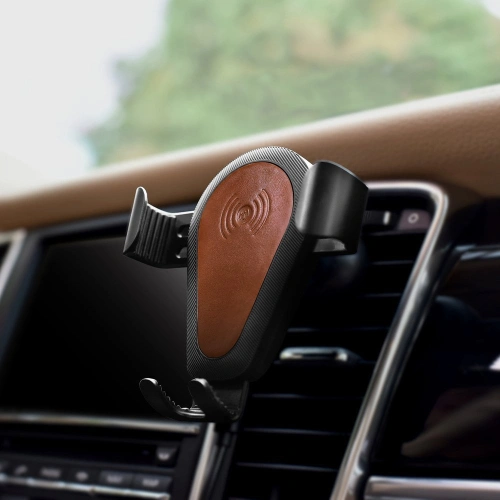 Buy Car Mount Wireless Charger iCarer Qi 10W Air Vent brown - ICR266 - {ean13} - Home Screen Store Europe