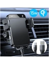 Kup Autohalter mit kabellosem Ladegerät Joyroom Qi 15W für Armaturenbrett/Belüftungsgitter schwarz (JR-ZS219) - JYR564 - {ean13} - Sklep Home Screen