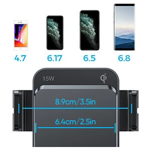 Buy Joyroom Qi 15W automatic car charger holder + wireless charger (dashboard and air vent) black (JR-ZS219) - JYR564 - {ean13} - Home Screen Store Europe