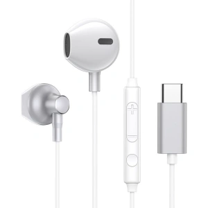 Kup Sluchátka Joyroom USB-C s ovladačem a mikrofonem stříbrná (JR-EC03 Silver) - JYR565 - {ean13} - Sklep Home Screen
