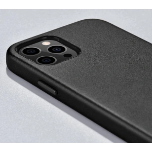 Buy iCarer Case Leather MagSafe Apple iPhone 12 mini black - ICR269 - {ean13} - Home Screen Store Europe