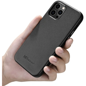 Buy iCarer Case Leather MagSafe Apple iPhone 12 mini black - ICR269 - {ean13} - Home Screen Store Europe