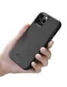 Buy iCarer Case Leather MagSafe Apple iPhone 12 mini black - ICR269 - {ean13} - Home Screen Store Europe
