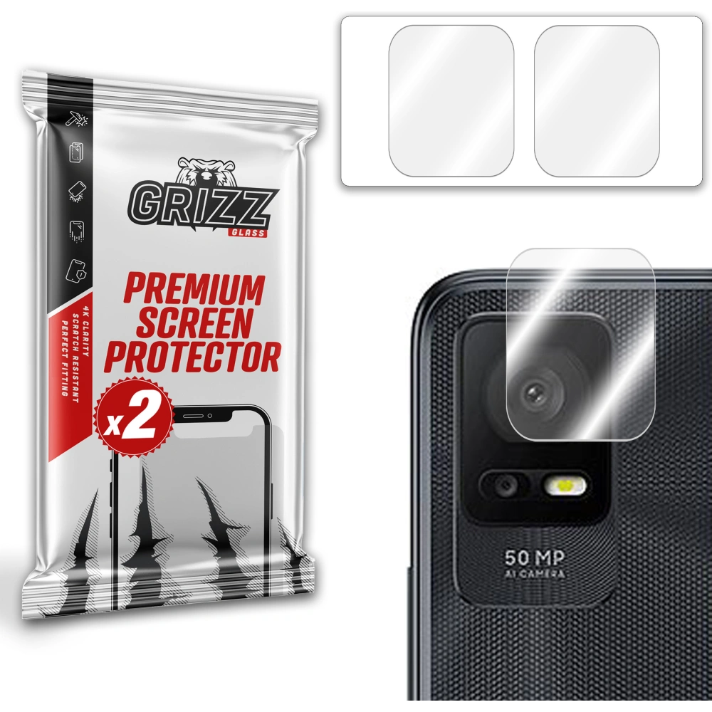 Szkło na aparat GrizzGlass HybridGlass Camera do TCL 408