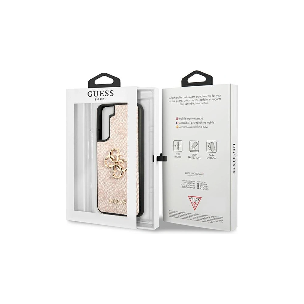 Etui Guess GUHCS23M4GMGPI Samsung Galaxy S23+ Plus różowy/pink hardcase 4G Big Metal Logo