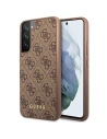 Etui Guess GUHCS23MG4GFBR Samsung Galaxy S23+ Plus brązowy/brown hard case 4G Metal Gold Logo