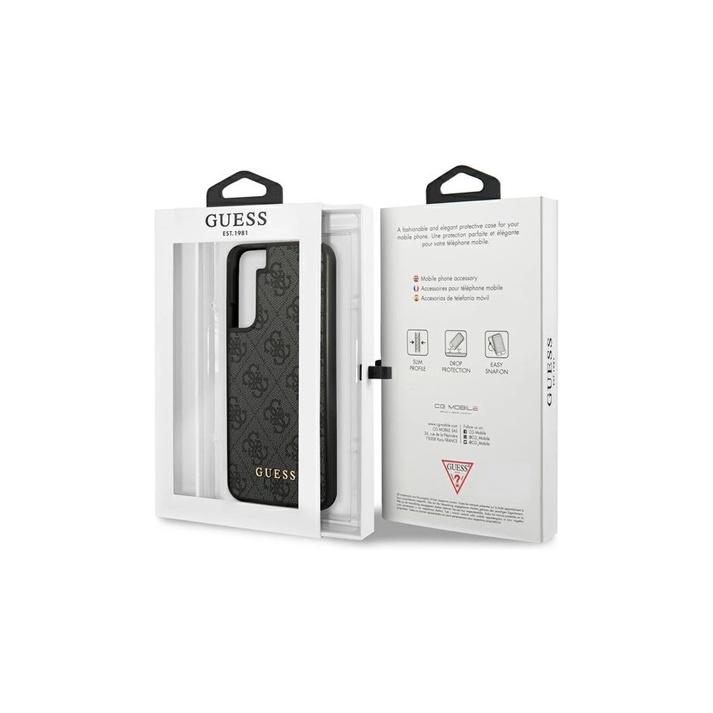 Etui Guess GUHCS23MG4GFGR Samsung Galaxy S23+ Plus szary/grey hardcase 4G Metal Gold Logo