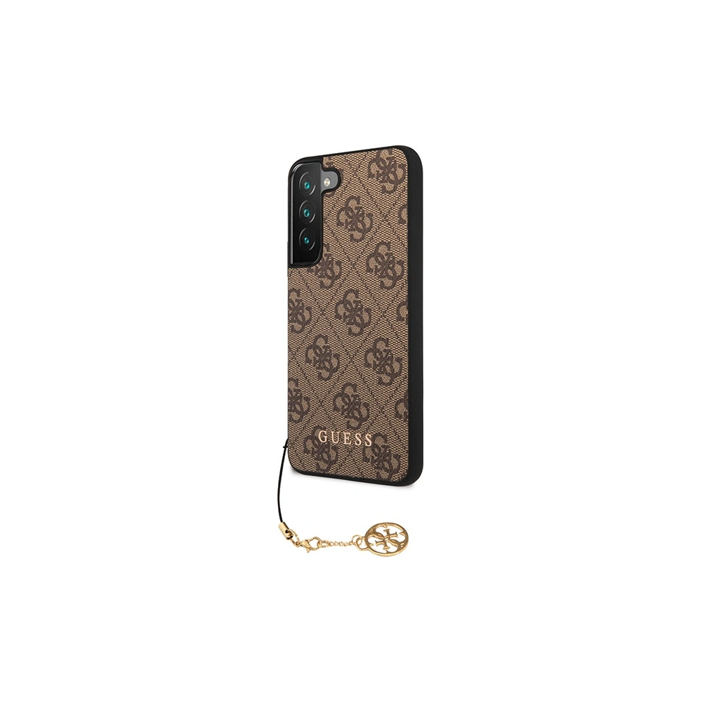 Etui Guess GUHCS23MGF4GBR Samsung Galaxy S23+ Plus brązowy/brown hardcase 4G Charms Collection