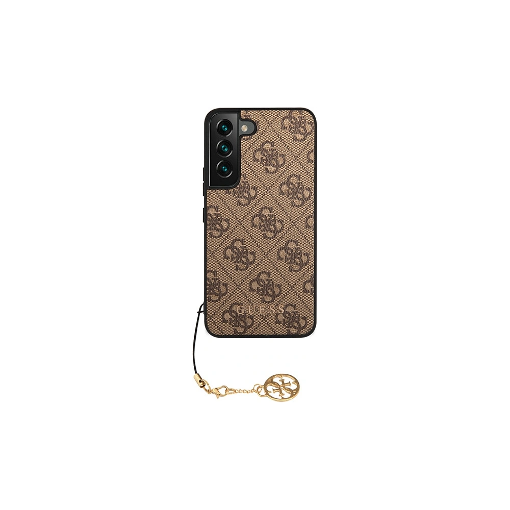 Etui Guess GUHCS23MGF4GBR Samsung Galaxy S23+ Plus brązowy/brown hardcase 4G Charms Collection