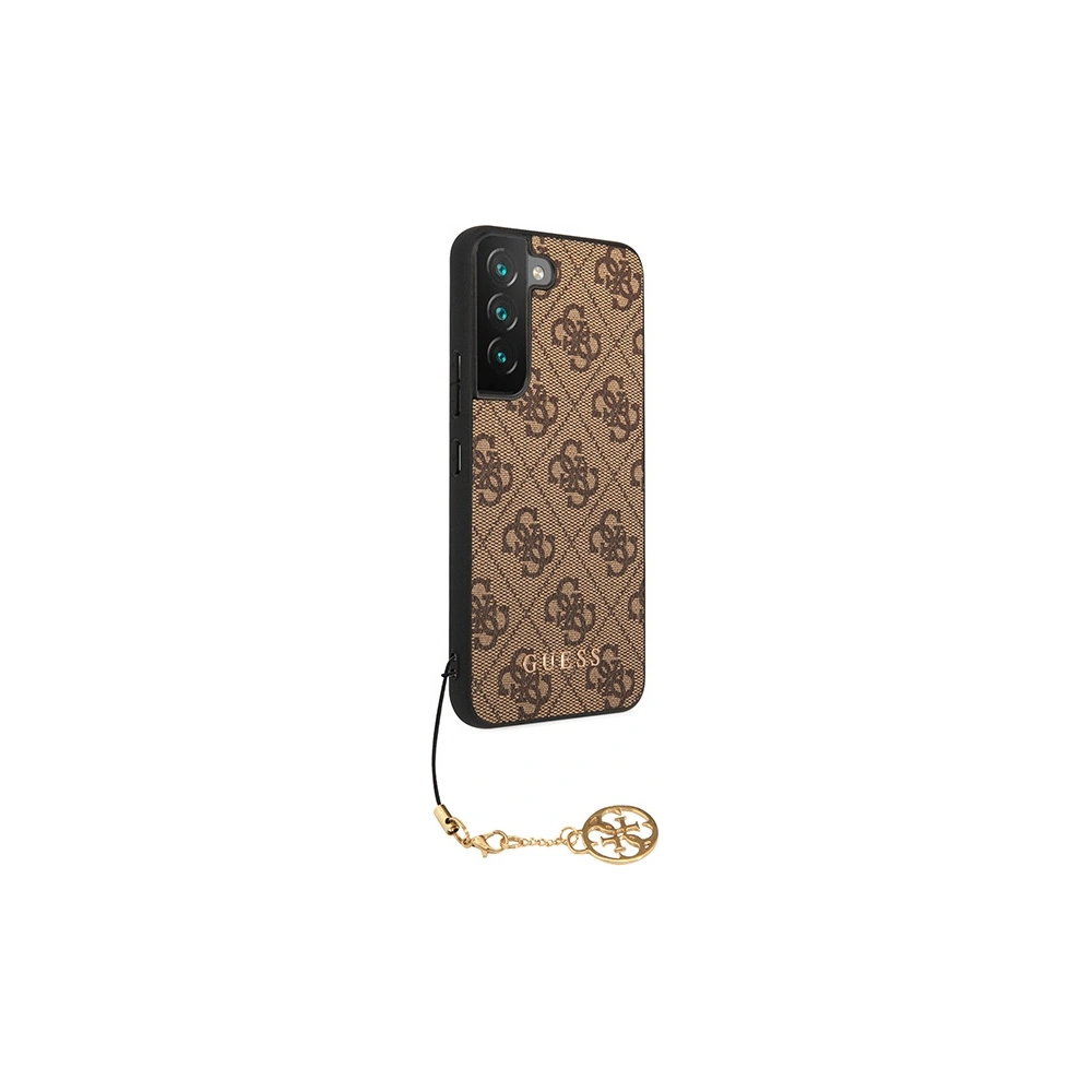 Etui Guess GUHCS23MGF4GBR Samsung Galaxy S23+ Plus brązowy/brown hardcase 4G Charms Collection