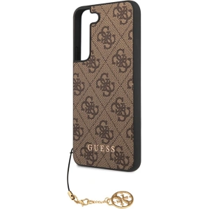 Etui Guess GUHCS23MGF4GBR Samsung Galaxy S23+ Plus brązowy/brown hardcase 4G Charms Collection
