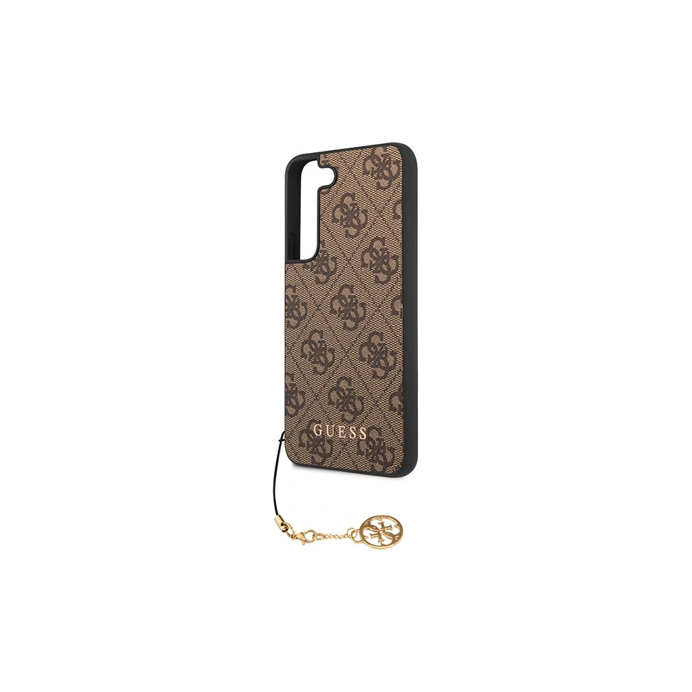 Etui Guess GUHCS23MGF4GBR Samsung Galaxy S23+ Plus brązowy/brown hardcase 4G Charms Collection