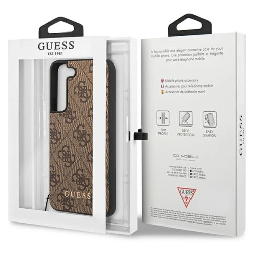 Kup Etui Guess GUHCS23MGF4GBR Samsung Galaxy S23+ Plus brązowy/brown hardcase 4G Charms Collection - GUE2375 - {ean13} - Sklep Home Screen