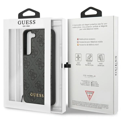 Buy Guess GUHCS23MGF4GGR Samsung Galaxy S23+ Plus grey hardcase 4G Charms Collection - GUE2376 - {ean13} - Home Screen Store Europe