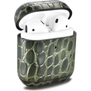 Kup Etui iCarer din piele crocodil pentru Apple AirPods 2/1 verde - ICR271 - {ean13} - Sklep Home Screen