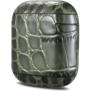 Kup Etui iCarer Leather Crocodile Apple AirPods 2/1 zielony - ICR271 - {ean13} - Sklep Home Screen