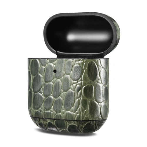 Kup Case iCarer Leder Krokodil Apple AirPods 2/1 grün - ICR271 - {ean13} - Sklep Home Screen