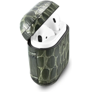 Kup Etui iCarer Leather Crocodile Apple AirPods 2/1 zielony - ICR271 - {ean13} - Sklep Home Screen