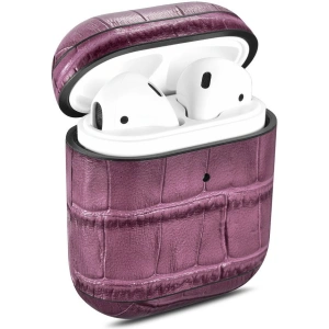 Kup Etui iCarer din piele bambus pentru Apple AirPods 2/1 violet - ICR272 - {ean13} - Sklep Home Screen