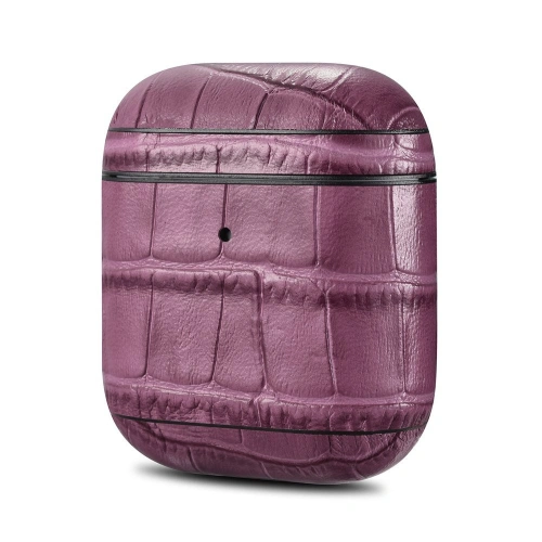 Kup Etui iCarer din piele bambus pentru Apple AirPods 2/1 violet - ICR272 - {ean13} - Sklep Home Screen