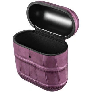 Kup Etui iCarer Leather Bamboo Apple AirPods 2/1 fioletowy - ICR272 - {ean13} - Sklep Home Screen