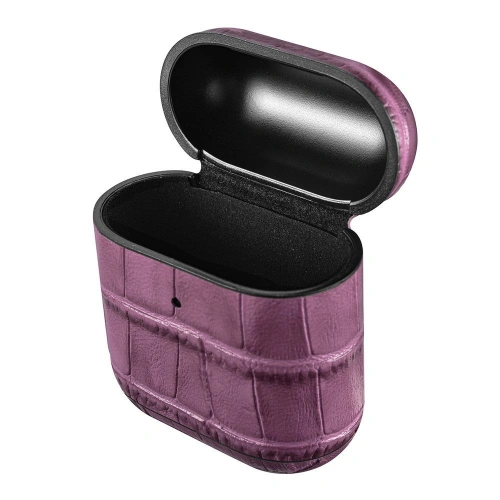 Kup Etui iCarer din piele bambus pentru Apple AirPods 2/1 violet - ICR272 - {ean13} - Sklep Home Screen
