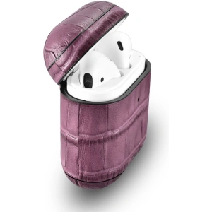 Kup Etui iCarer Leather Bamboo Apple AirPods 2/1 fioletowy - ICR272 - {ean13} - Sklep Home Screen