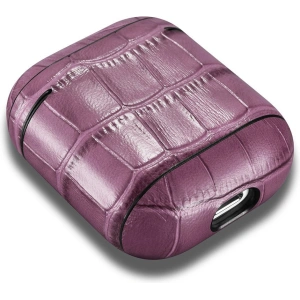 Kup Etui iCarer Leather Bamboo Apple AirPods 2/1 fioletowy - ICR272 - {ean13} - Sklep Home Screen