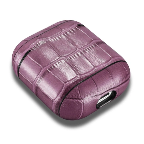 Kup Etui iCarer din piele bambus pentru Apple AirPods 2/1 violet - ICR272 - {ean13} - Sklep Home Screen