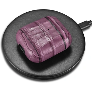 Kup Etui iCarer din piele bambus pentru Apple AirPods 2/1 violet - ICR272 - {ean13} - Sklep Home Screen