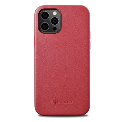 Kup Case iCarer Case Leder MagSafe Apple iPhone 12 mini rot - ICR273 - {ean13} - Sklep Home Screen