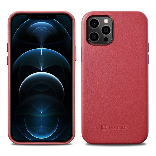 Kup Case iCarer Case Leder MagSafe Apple iPhone 12 mini rot - ICR273 - {ean13} - Sklep Home Screen