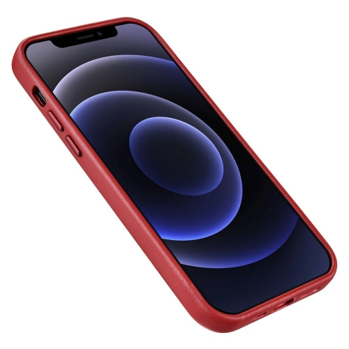 Kup Case iCarer Case Leder MagSafe Apple iPhone 12 mini rot - ICR273 - {ean13} - Sklep Home Screen