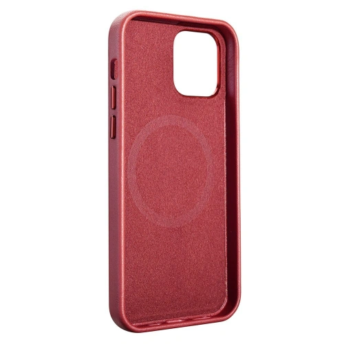 Buy iCarer Case Leather MagSafe Apple iPhone 12 mini red - ICR273 - {ean13} - Home Screen Store Europe
